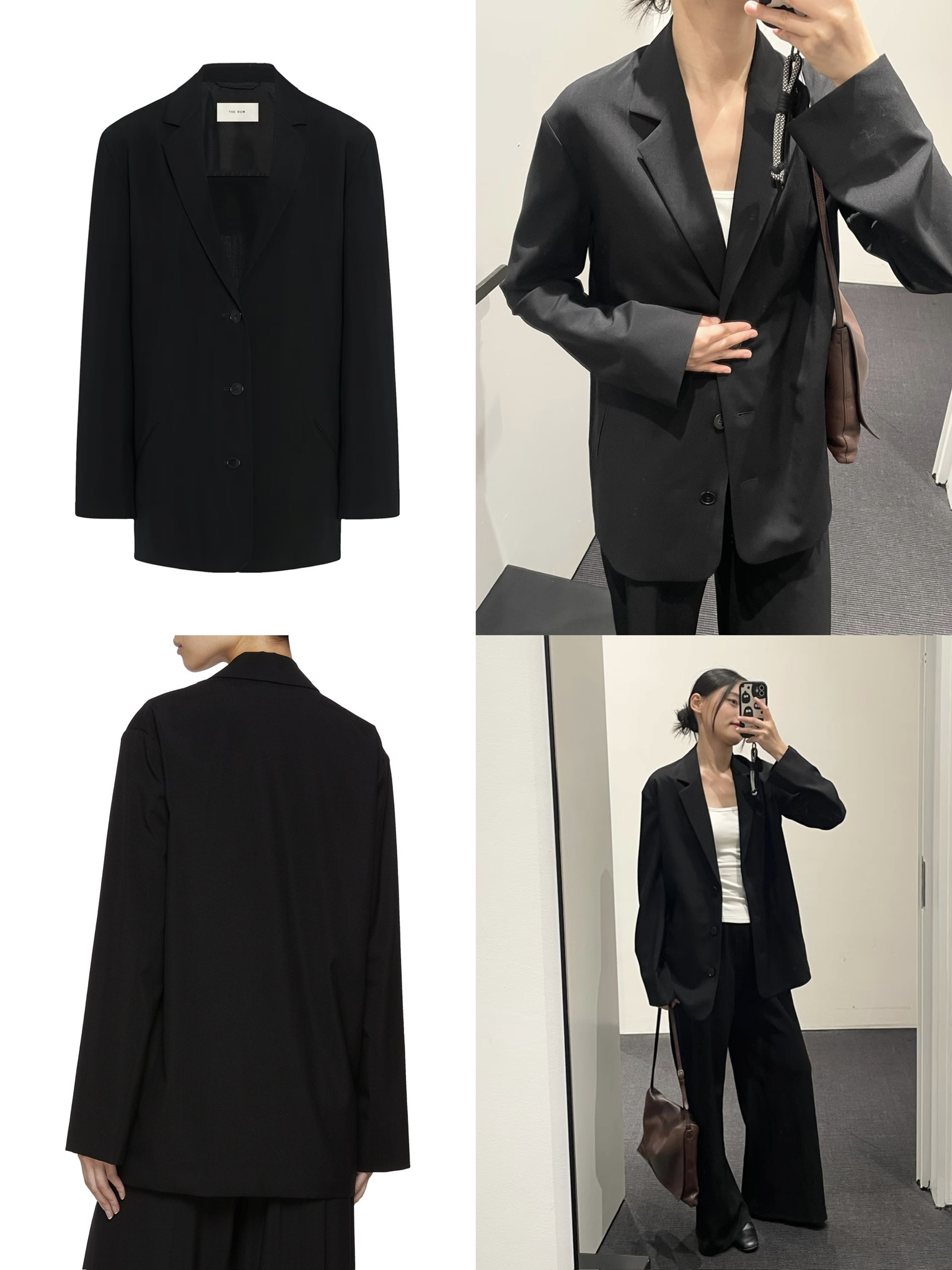 더 로우 오버사이즈 싱글브레스트 3버튼 블레이저