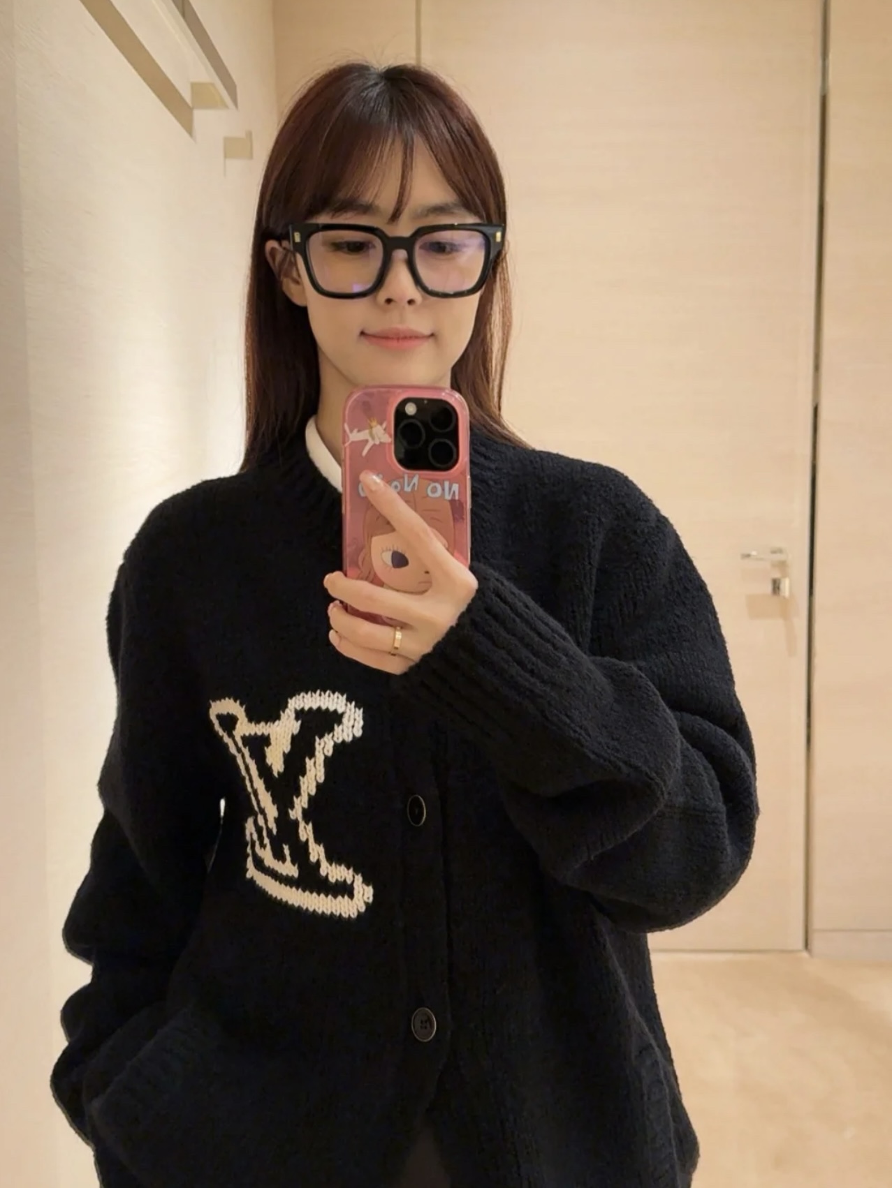 루이비통 LV 인타르시아 니트 가디건