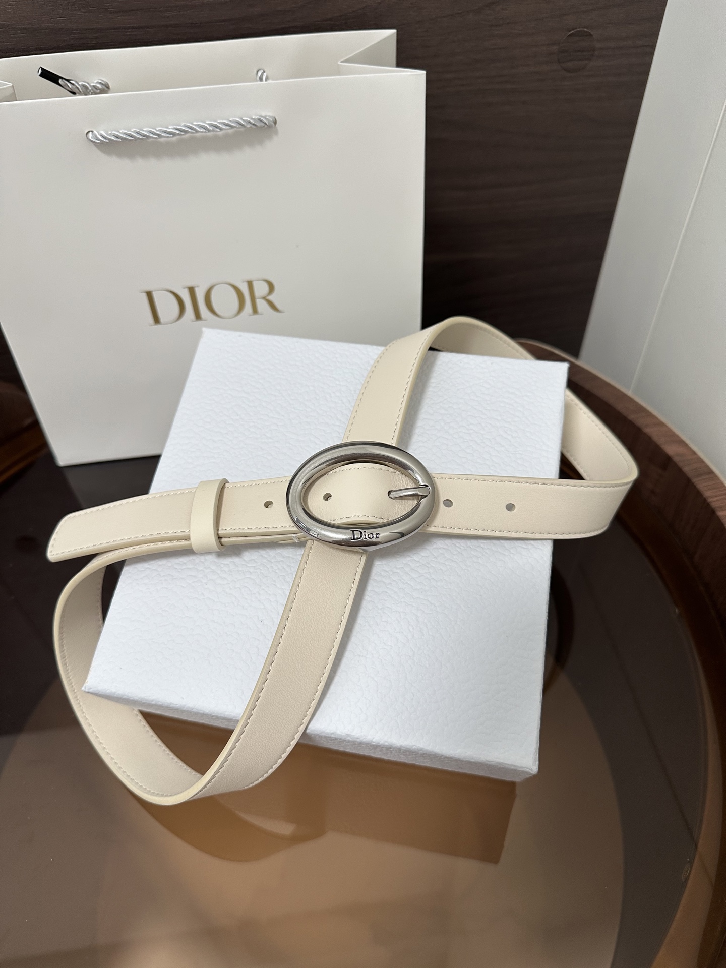 디올 Dior Légende 25mm 오벌 버클 벨트