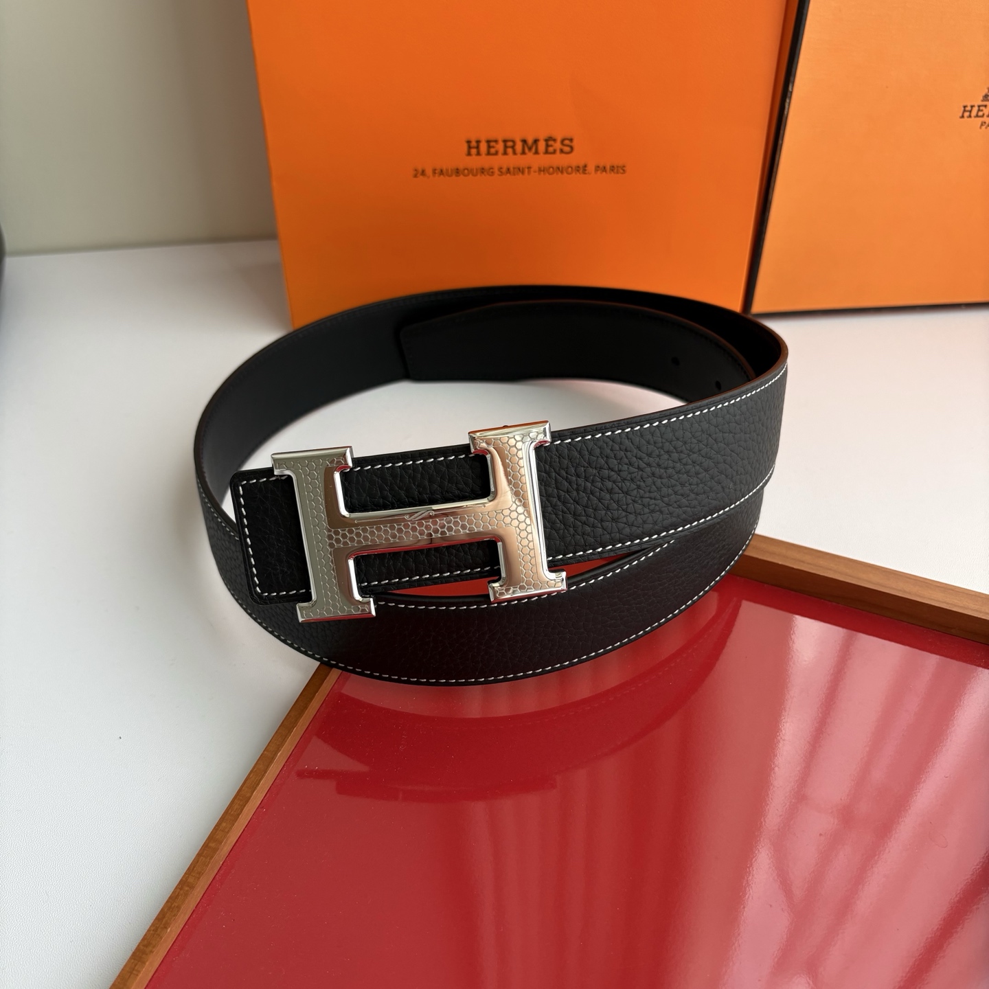 에르메스 컨스턴스 H 리버서블 벨트 38mm