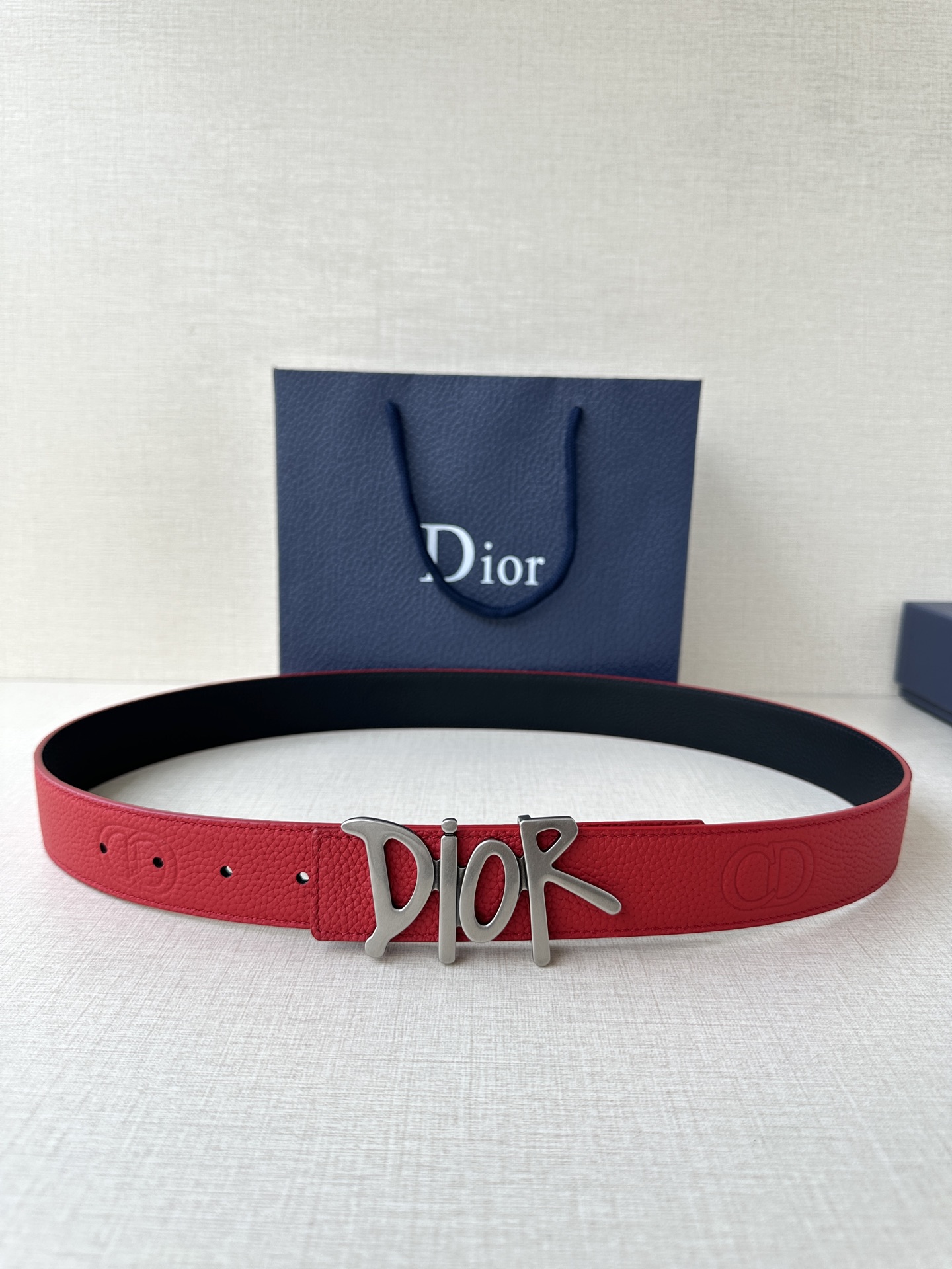 디올 35mm 리버서블 DIOR 버클 벨트