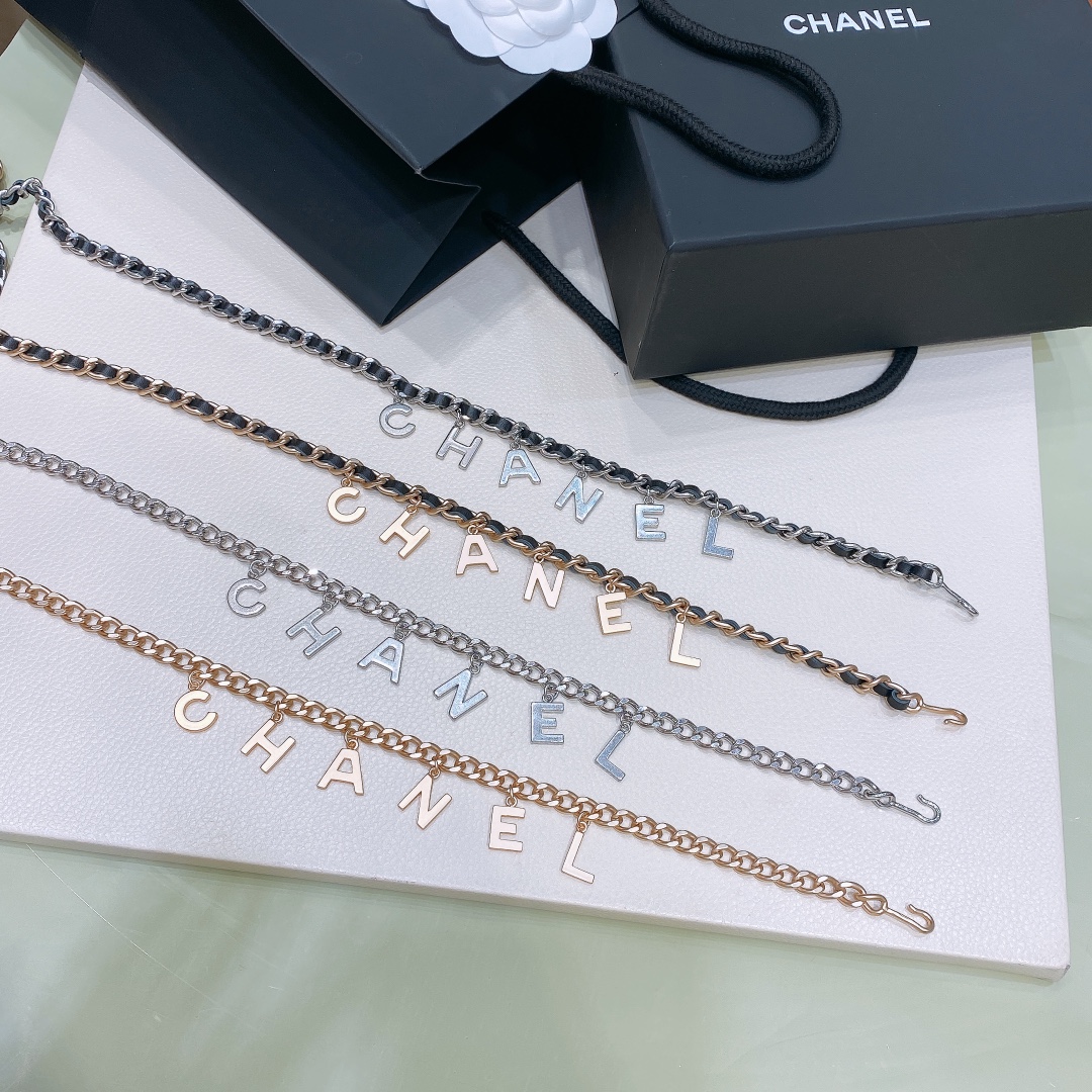 샤넬 CHANEL 레터 참 체인 숄더 스트랩