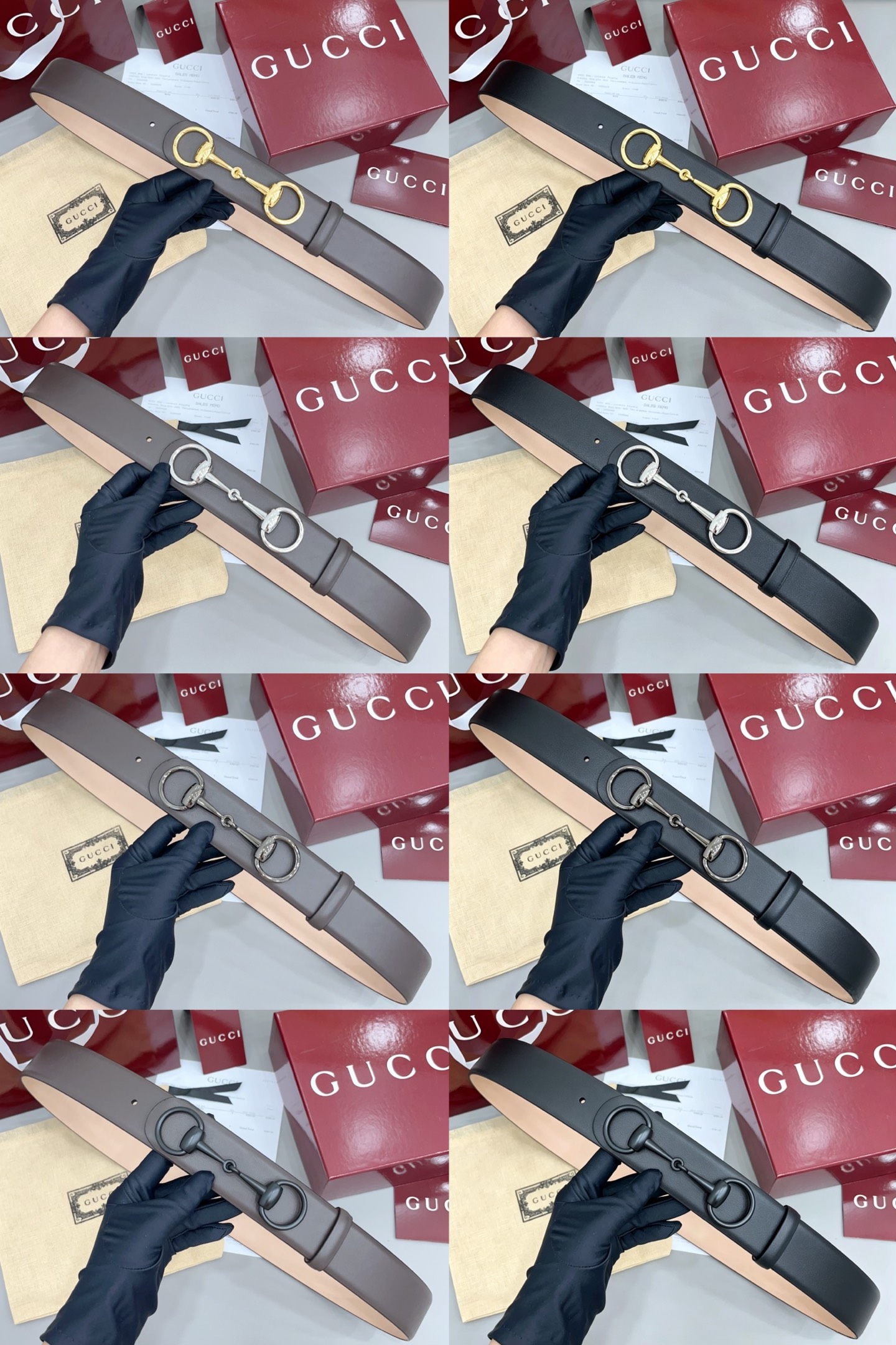 구찌 홀스빗 가죽 벨트