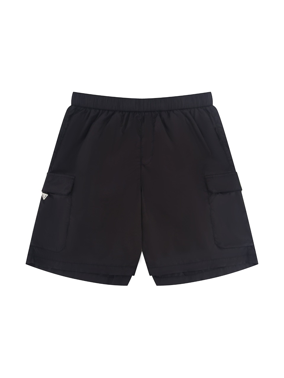 프라다 리나일론 트라이앵글 로고 카고 쇼츠