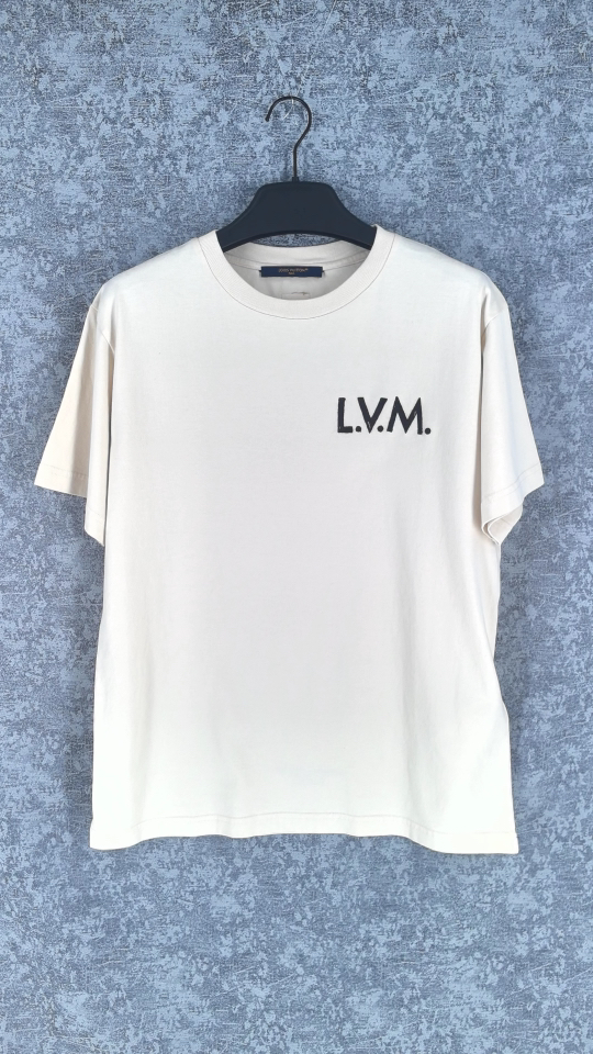 루이 비통 L.V.M. 자수 로고 반소매 티셔츠