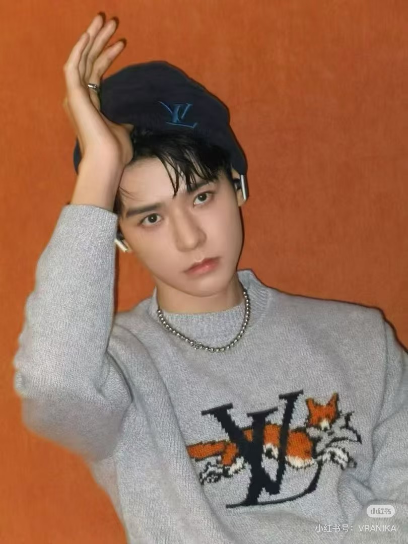 루이 비통 LV 폭스 인타르시아 크루넥 니트 스웨터