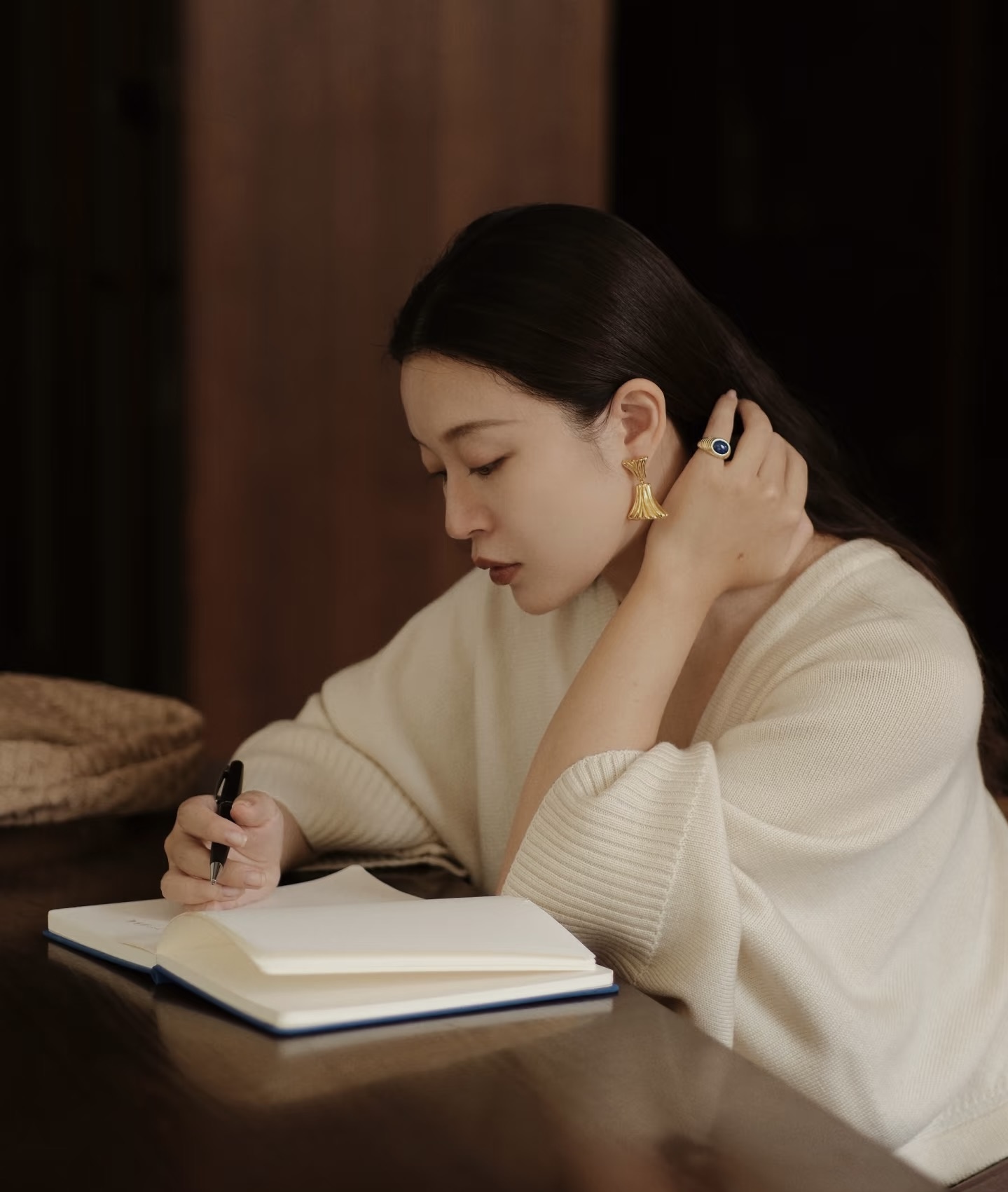 케미아 선버스트 골드 드롭 귀걸이
