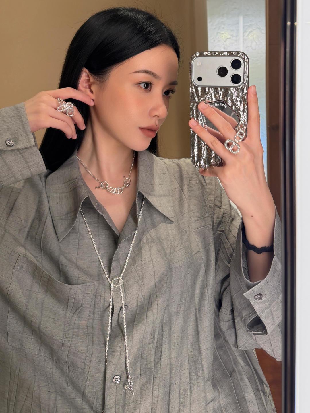 디젤 D 로고 체인 네크리스