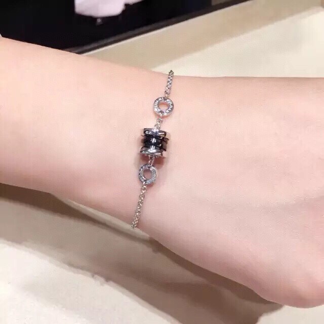 불가리 비제로원 블랙 세라믹 체인 브레이슬릿