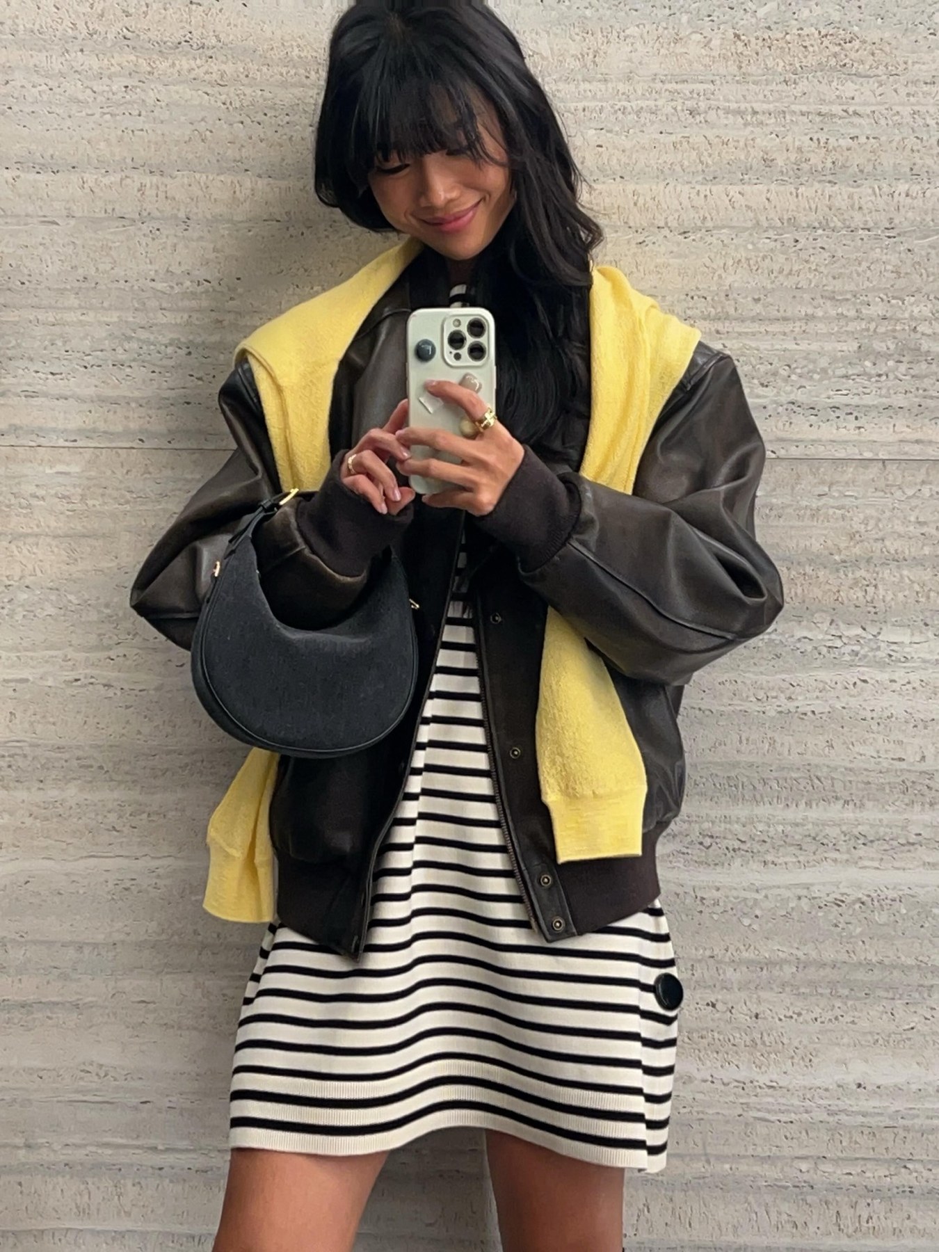미우미우 원더 데님 호보백