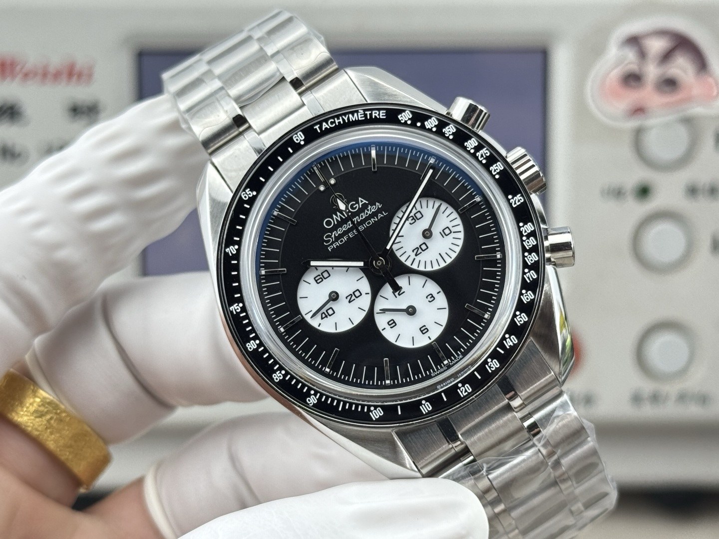 오메가 스피드마스터 프로페셔널 문워치 리버스 판다 42mm 크로노그래프