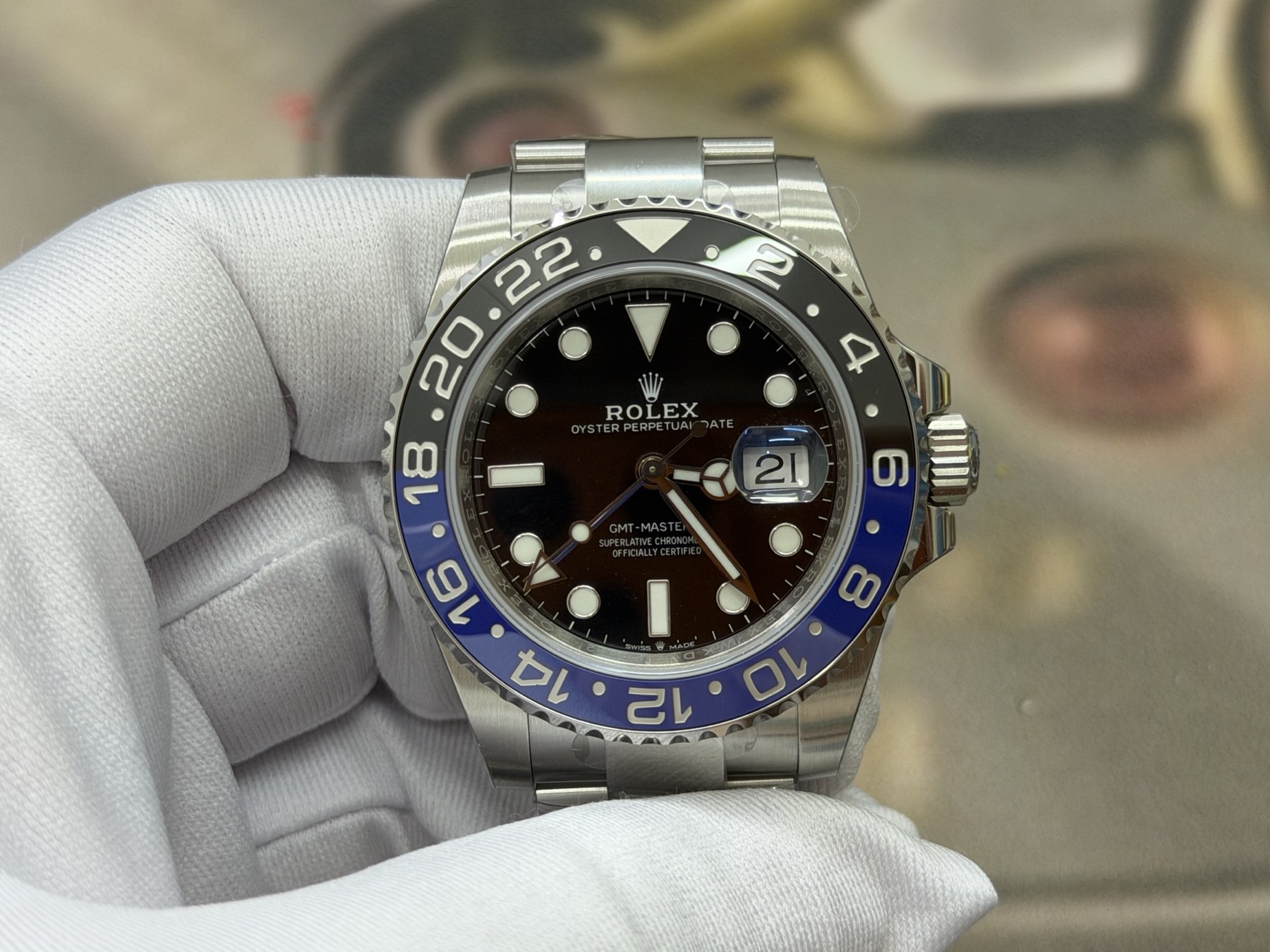 롤렉스 GMT-마스터 II 배트맨 오이스터스틸 40mm (126710BLNR)