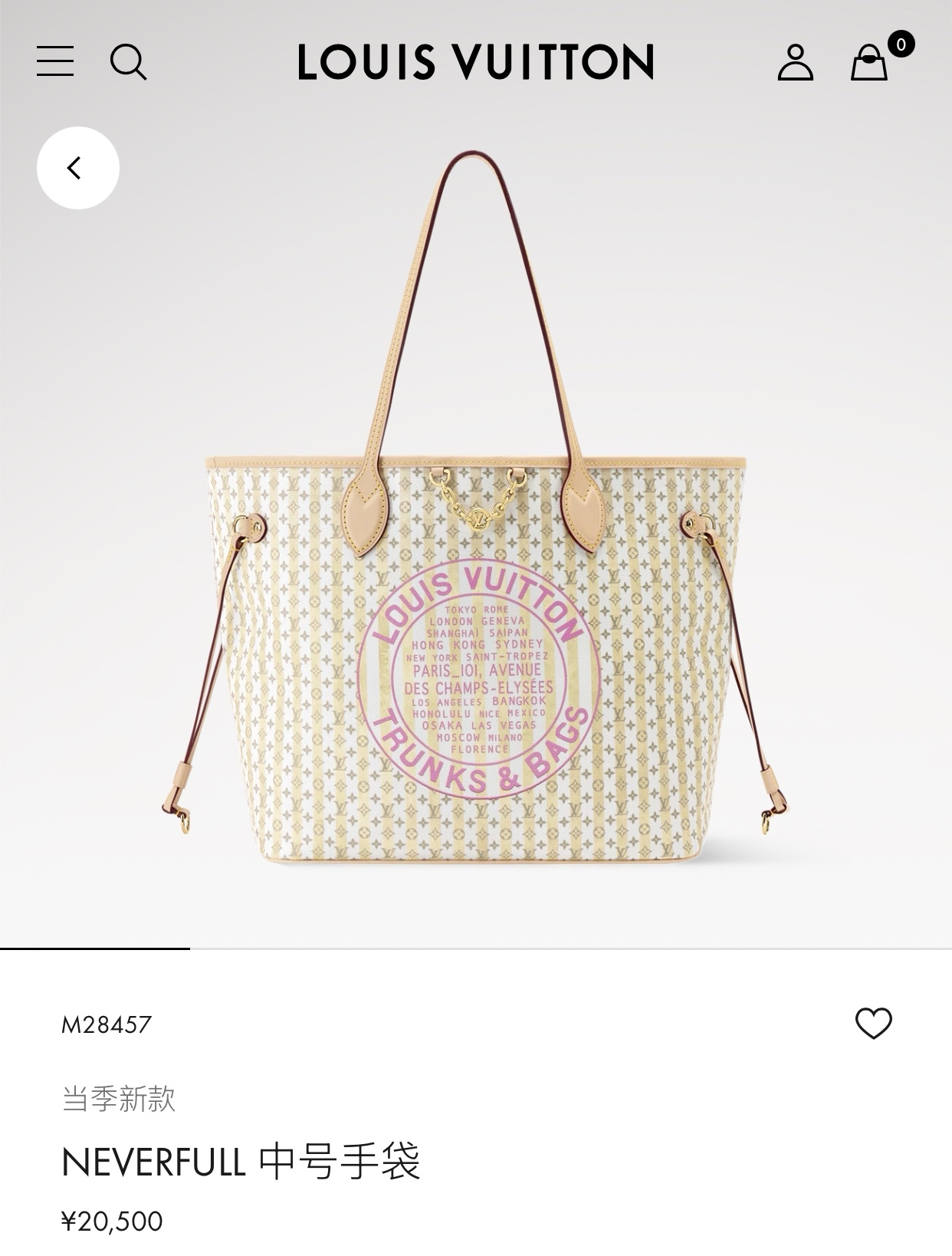 루이 비통 네버풀 MM 트렁크 앤드 백스