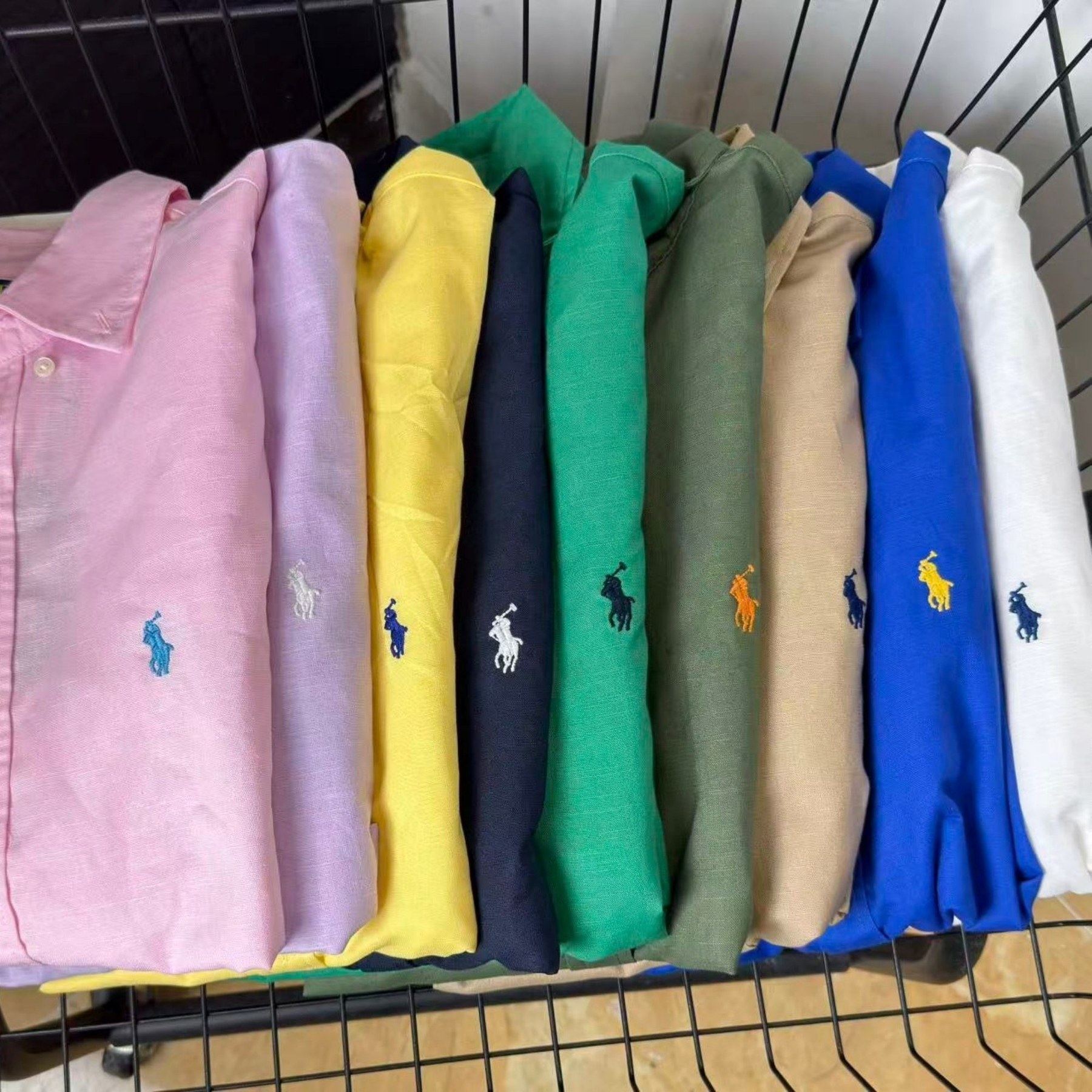 폴로 랄프 로렌 포니 로고 반소매 피케 폴로 셔츠