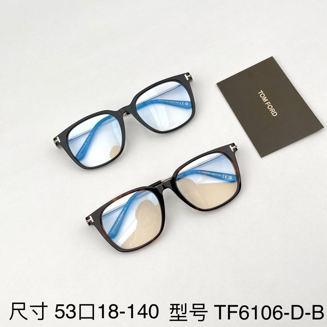 톰 포드 TF6106-D-B 스퀘어 광학 안경테
