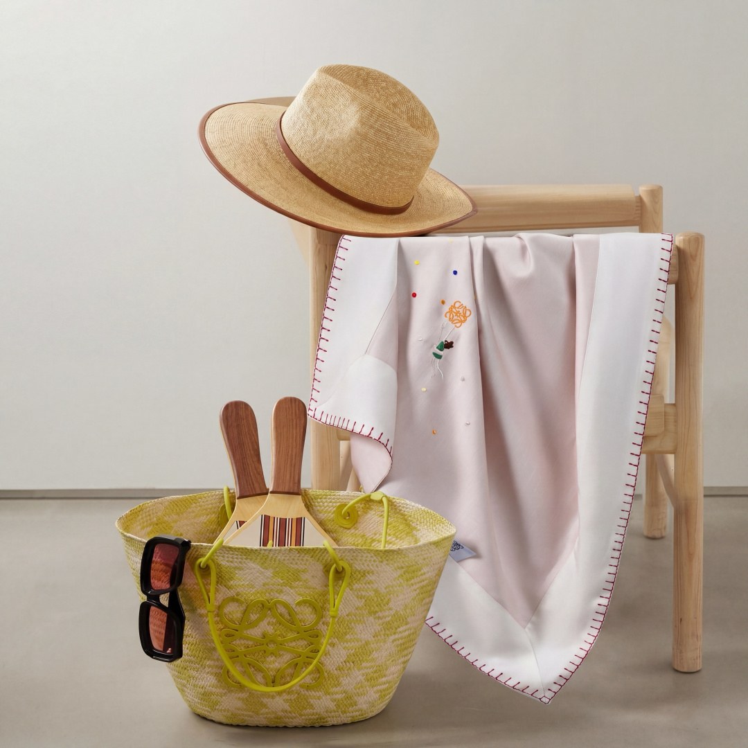 로에베 CASA LOEWE x 수나 후지타 딥 씨 자수 베딩 4피스 세트