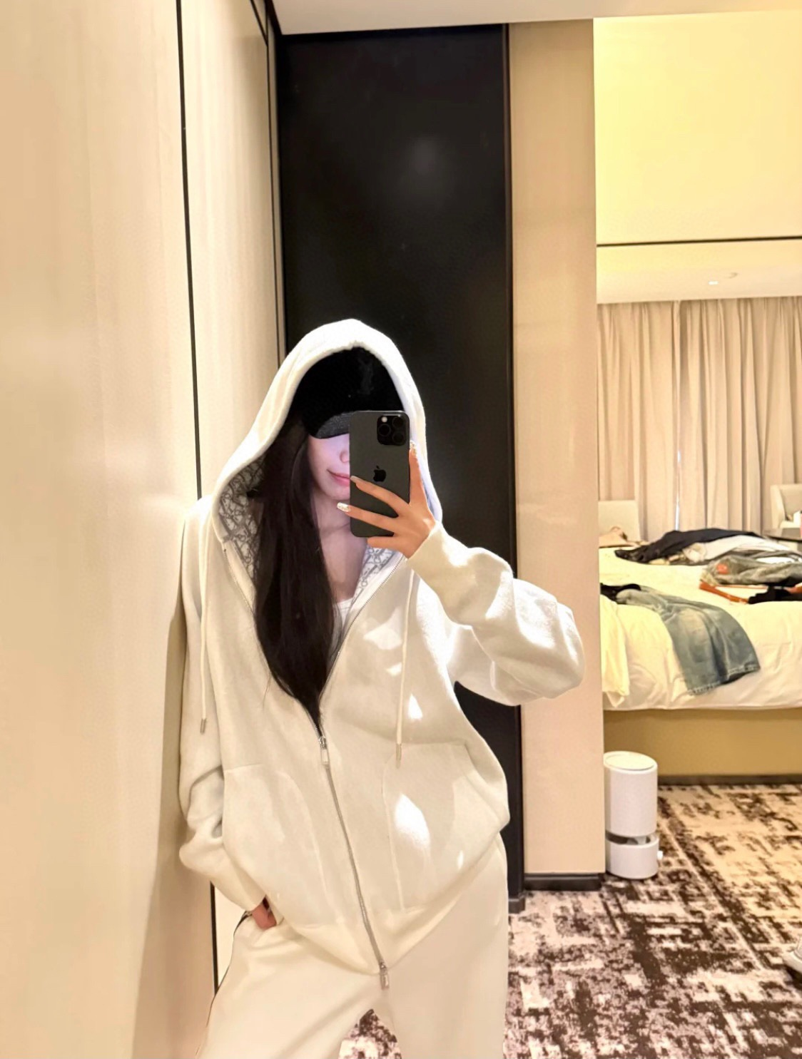 디올 오블리크 자카드 리버서블 후드 집업 재킷
