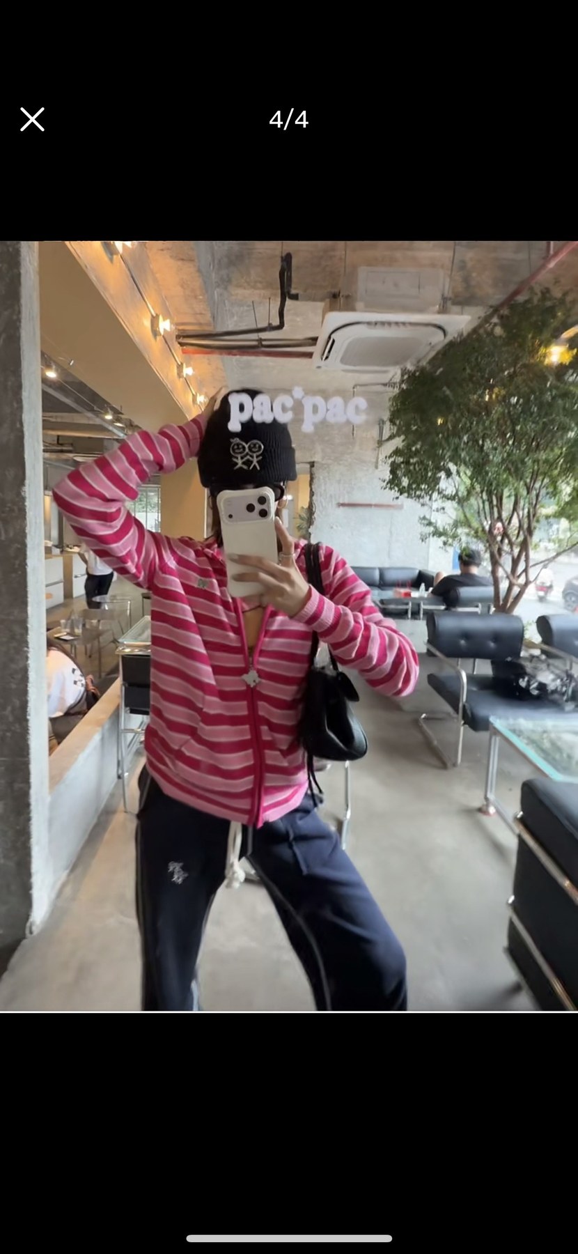 폴로 랄프 로렌 폴로 베어 스트라이프 풀집 니트 후드 가디건