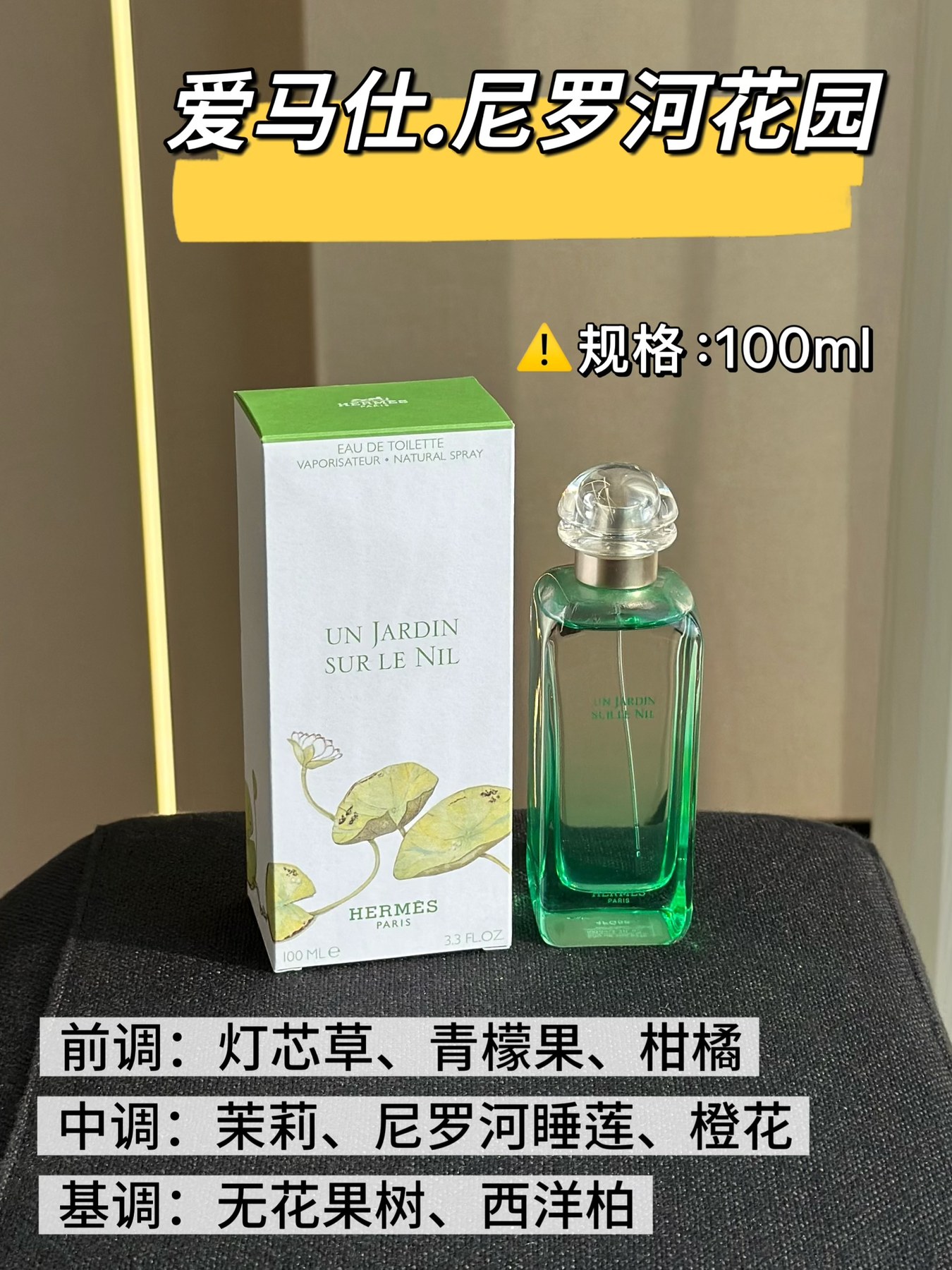 에르메스 운 자르뎅 수르 르 닐 오 드 뚜왈렛 100ml