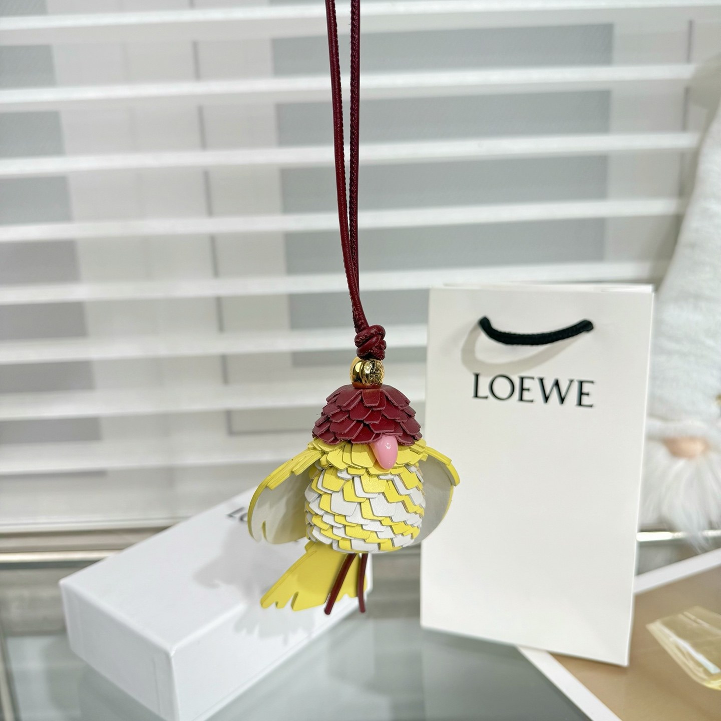로에베 후투티(Hoopoe) 레더 백 참
