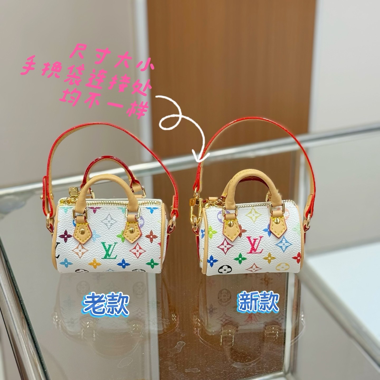루이 비통 멀티컬러 스피디 미니어처 백 참/숄더백