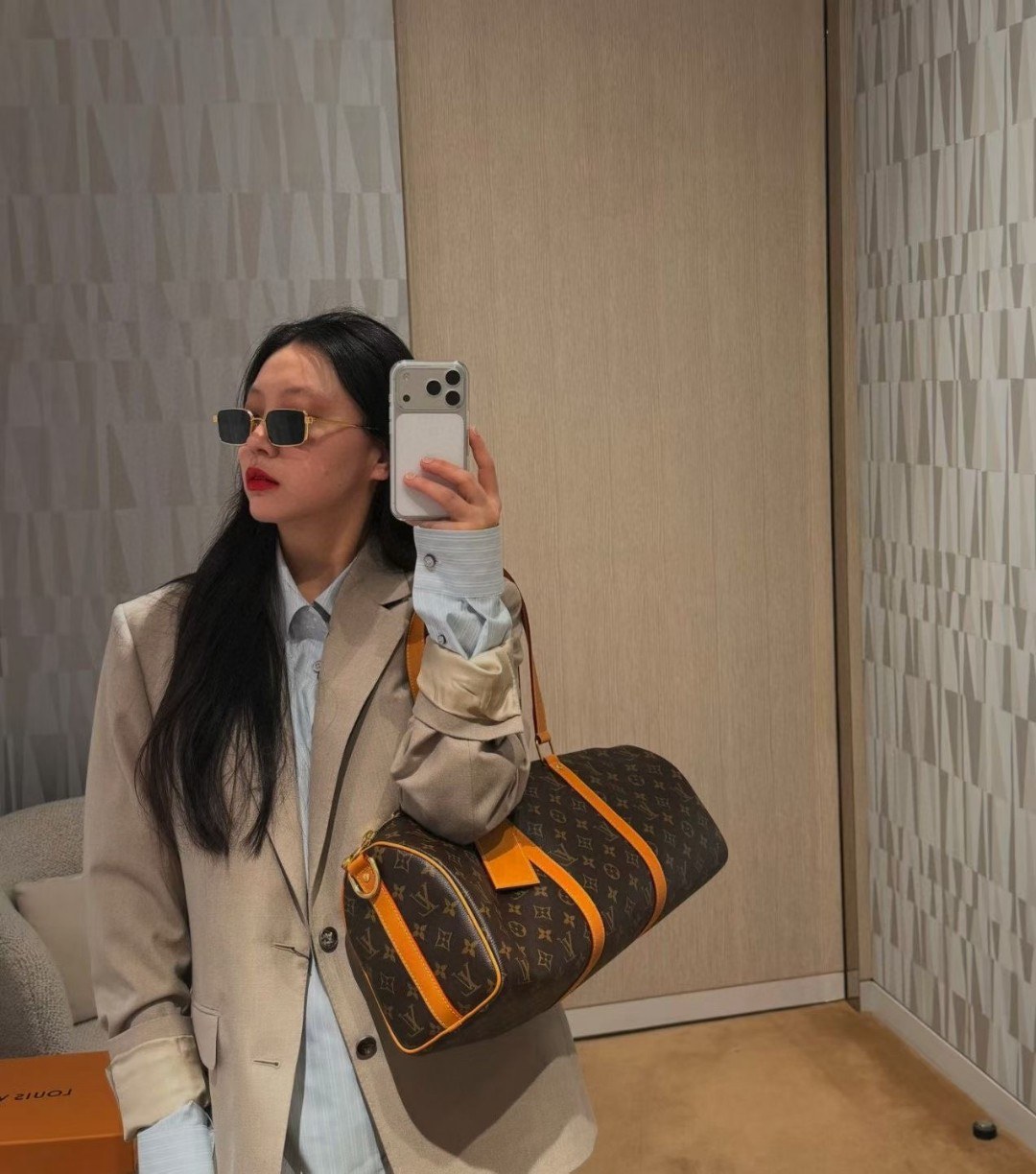 루이 비통 모노그램 파필론 30 원통형 숄더백