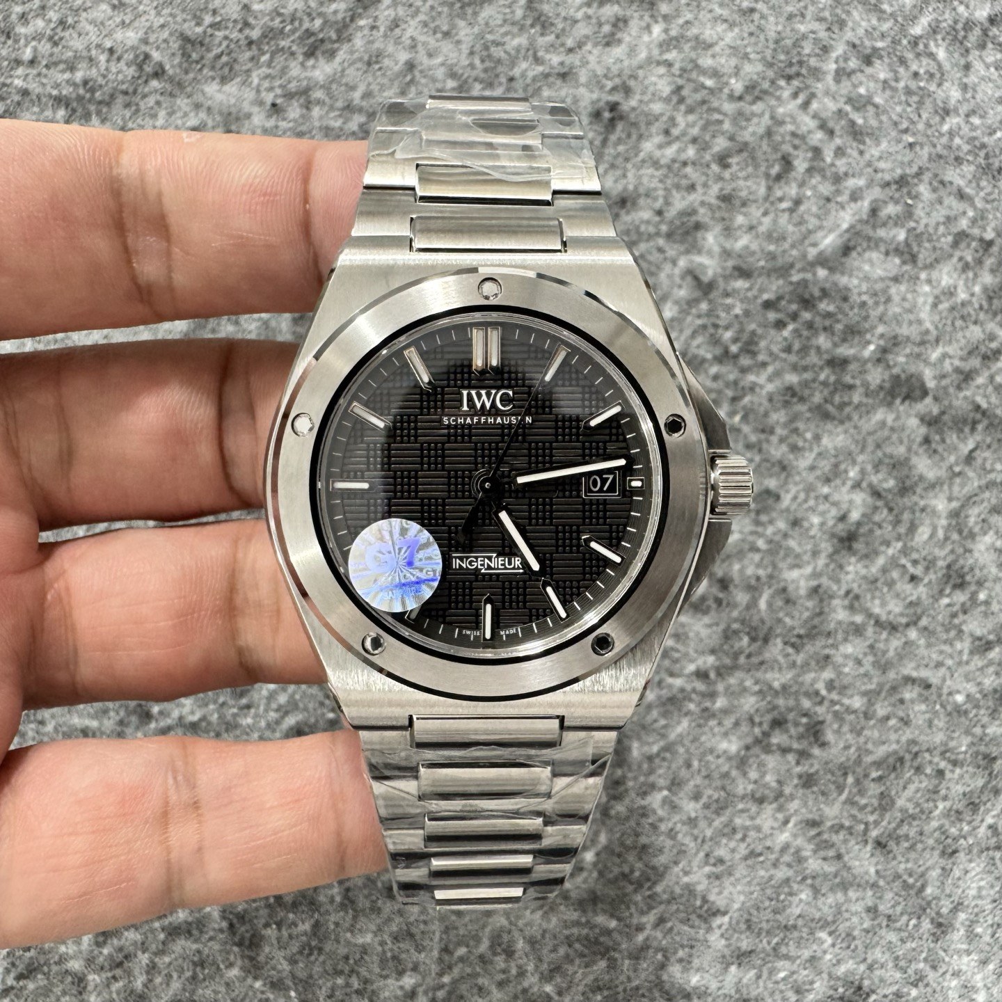 IWC 인제니어 오토매틱 40 블랙 다이얼 스테인리스 스틸 브레이슬릿