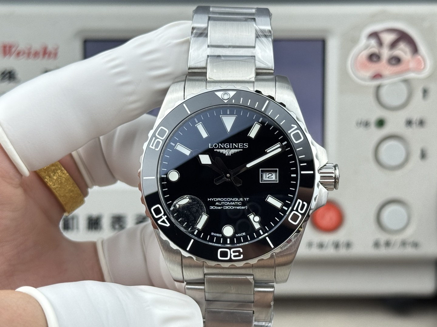 론진 하이드로콘퀘스트 3세대 오토매틱 다이버 워치 42mm