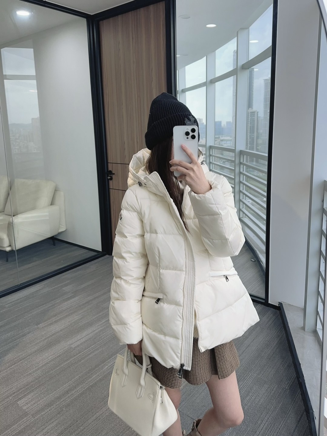 몽클레르 바디(Bady) 후드 쇼트 다운 패딩 재킷
