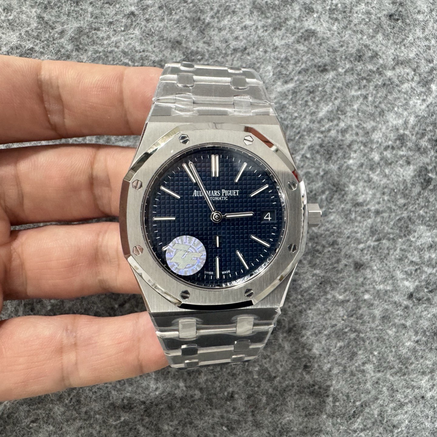 오데마 피게 로열 오크 셀프와인딩 16202ST 39mm 블루 다이얼