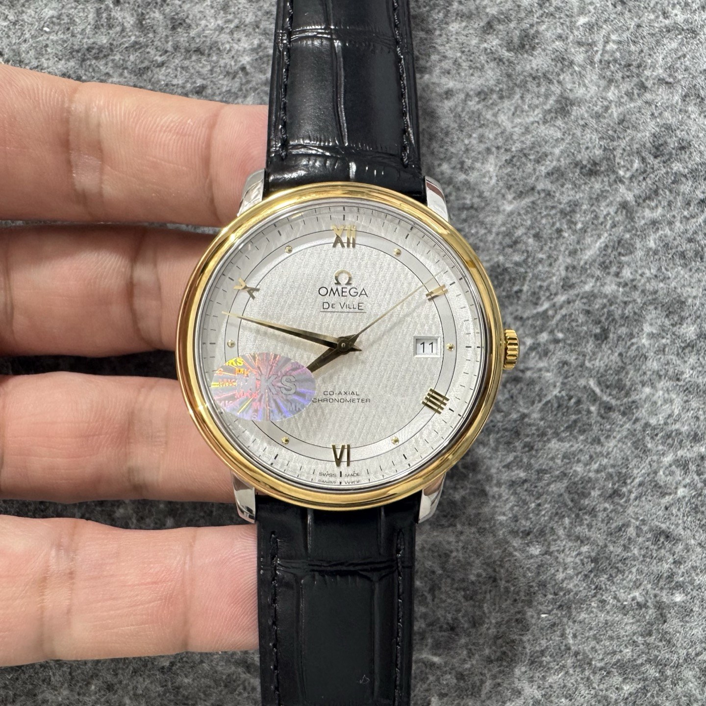 오메가 드 빌 프레스티지 코-액시얼 39.5mm 데이트