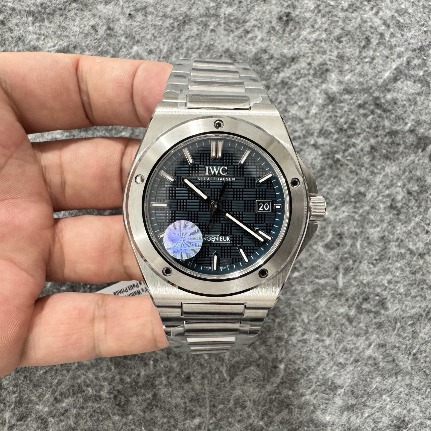 IWC 인제니어 오토매틱 40 블랙 다이얼 스테인리스 스틸 브레이슬릿