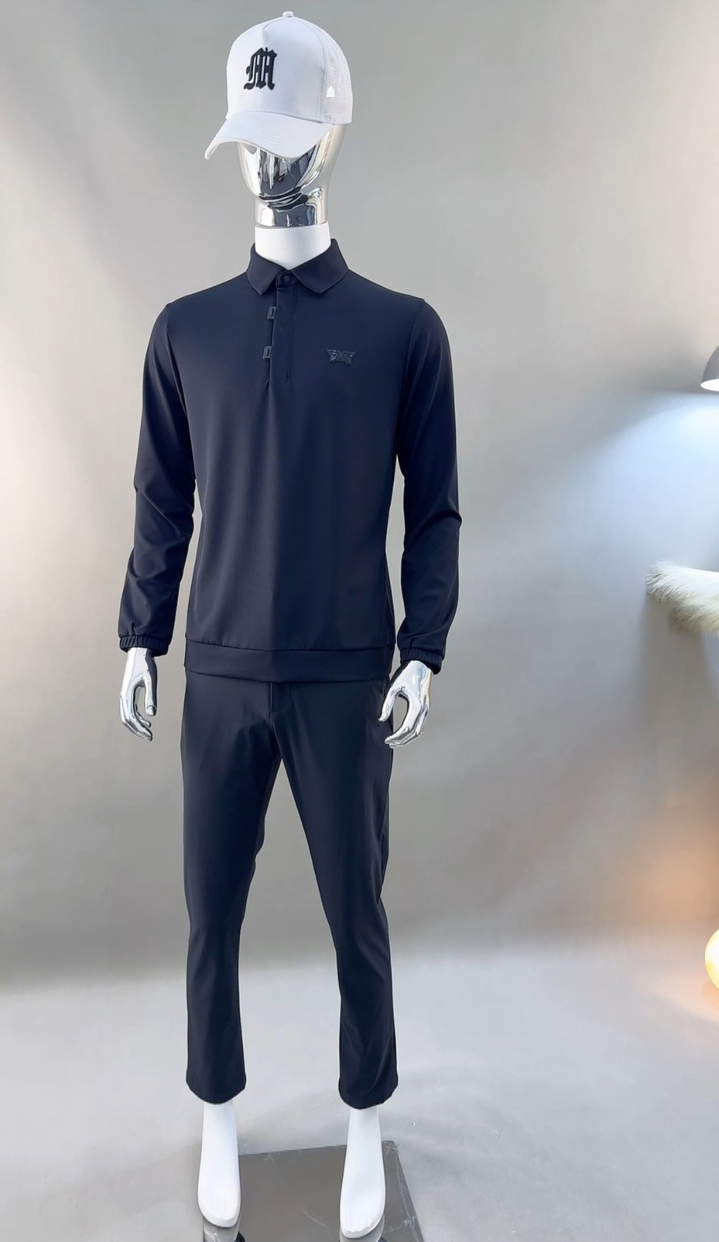PXG 남성 기능성 긴소매 골프 폴로 셔츠