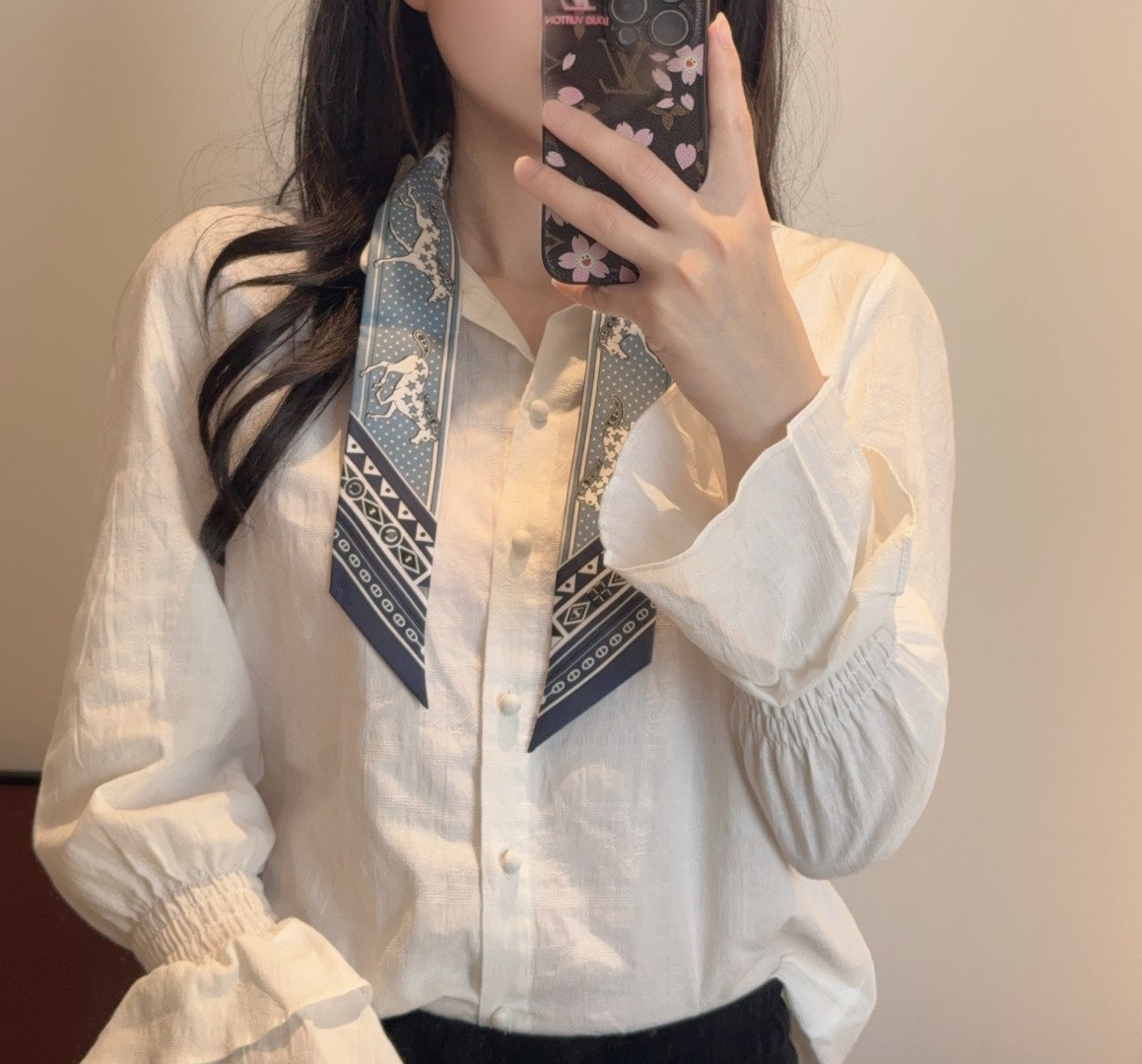 에르메스 러브 하트 호스 실크 트윌리