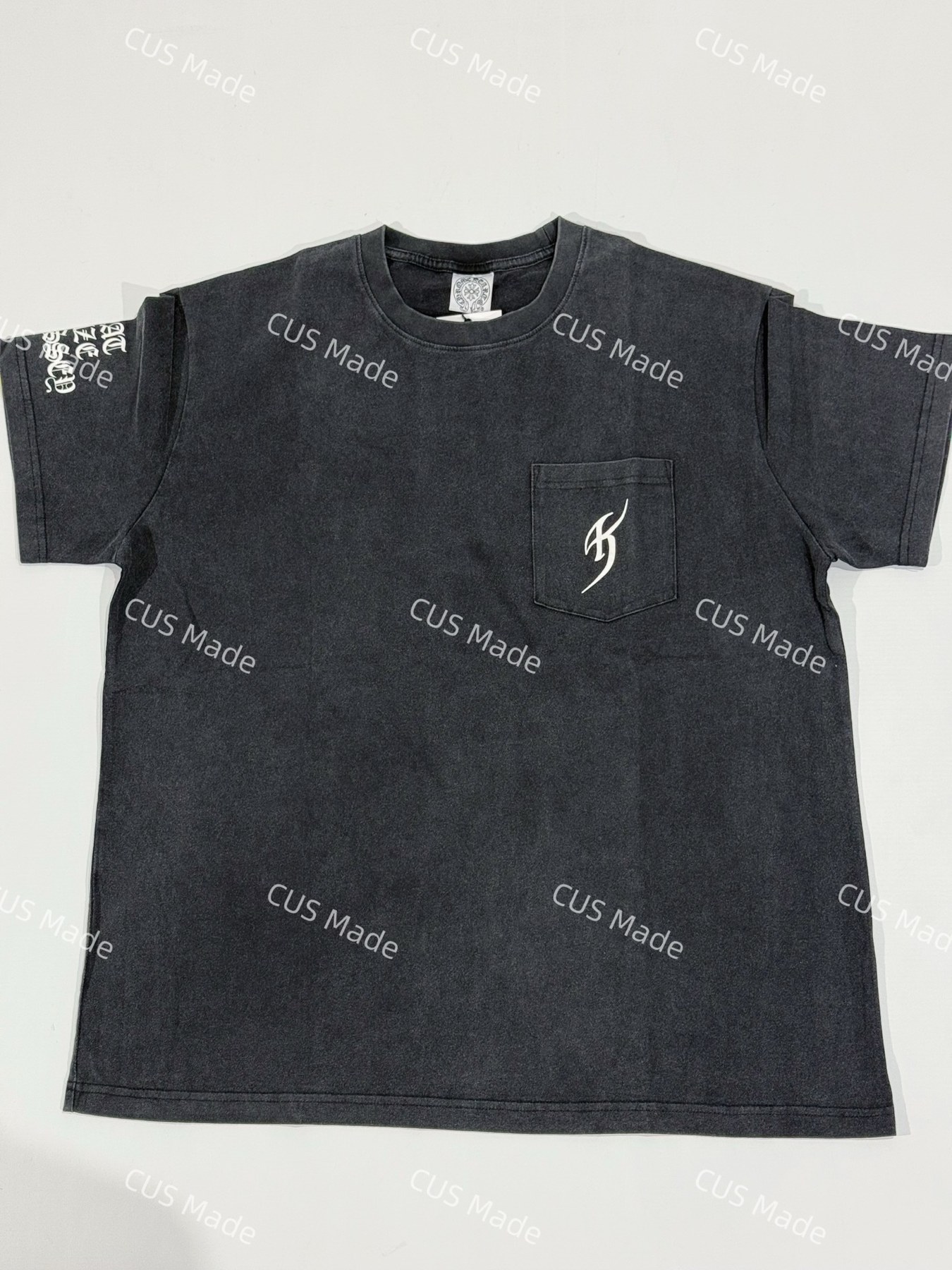 크롬하츠 히무로 쿄스케 협업 빈티지 워시드 스태프 포켓 반팔 티셔츠