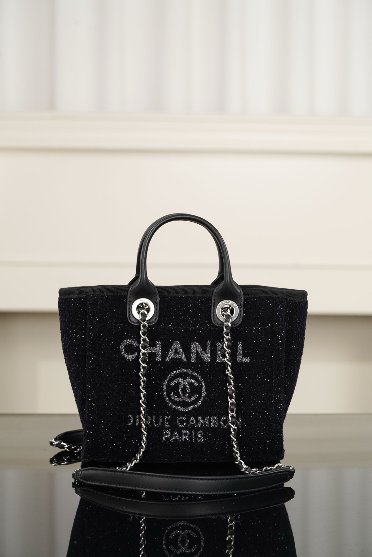 샤넬 26A 메티에 다르 31 Rue Cambon 미니 비치 토트백