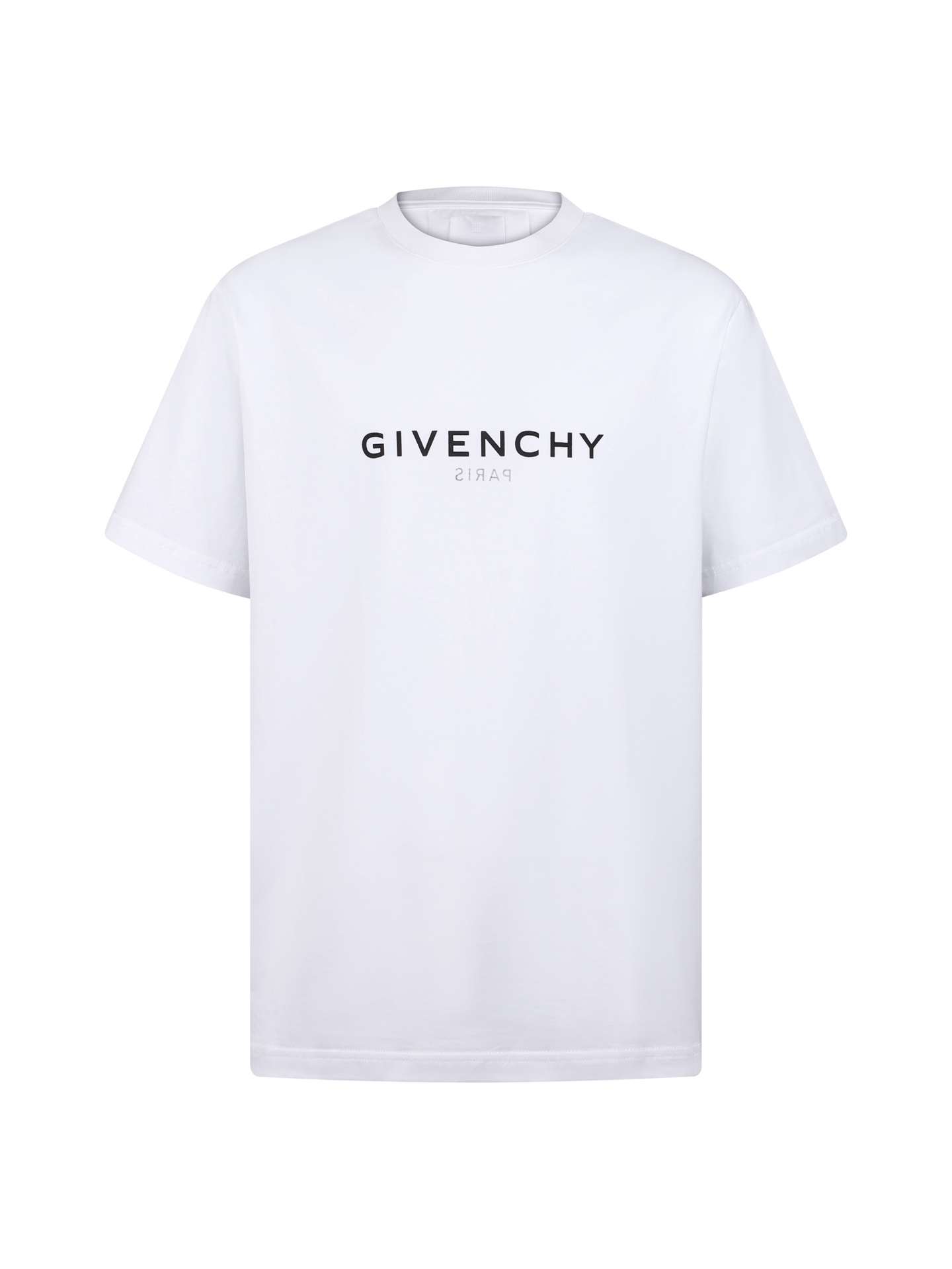 지방시 더블 레이어 GIVENCHY PARIS 로고 프린트 반팔 티셔츠