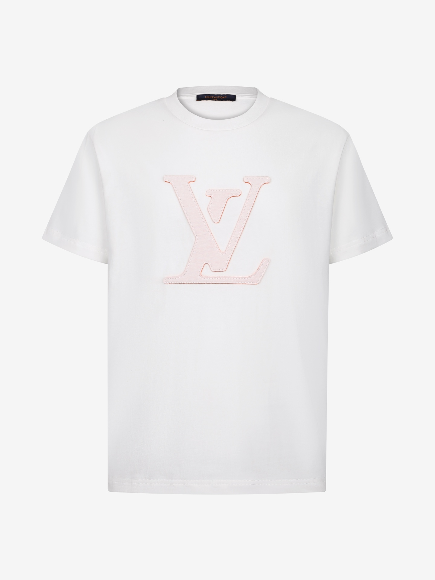 루이 비통 LV 레이저 컷 아웃라인 로고 티셔츠