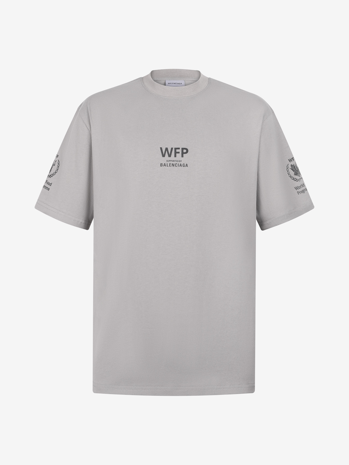 발렌시아가 WFP(World Food Programme) 미디엄 핏 티셔츠