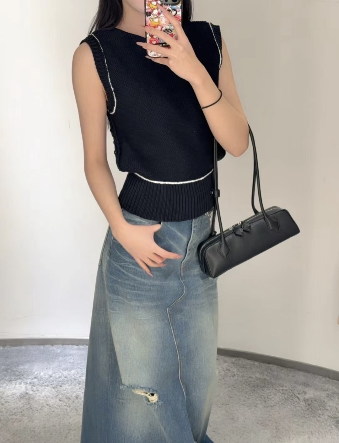 알라이아 르 테켈 미니 토트백