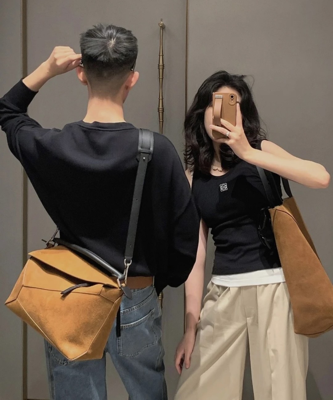 로에베 퍼즐 폴드 토트백